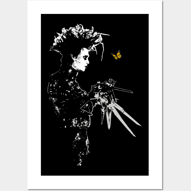 Edward Scissorhands retro Wall Art by CelestialCharmCrafts